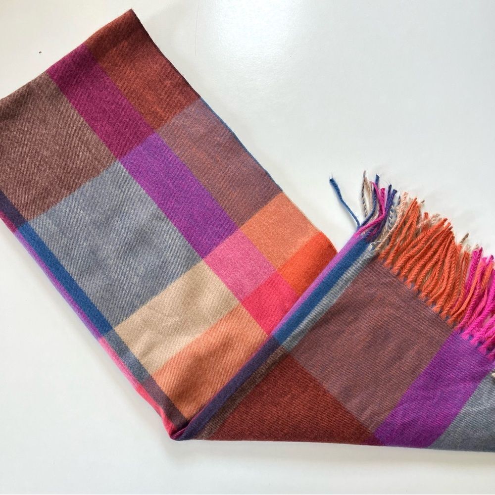 Pretty Persuasions Plaid Blanket Scarf